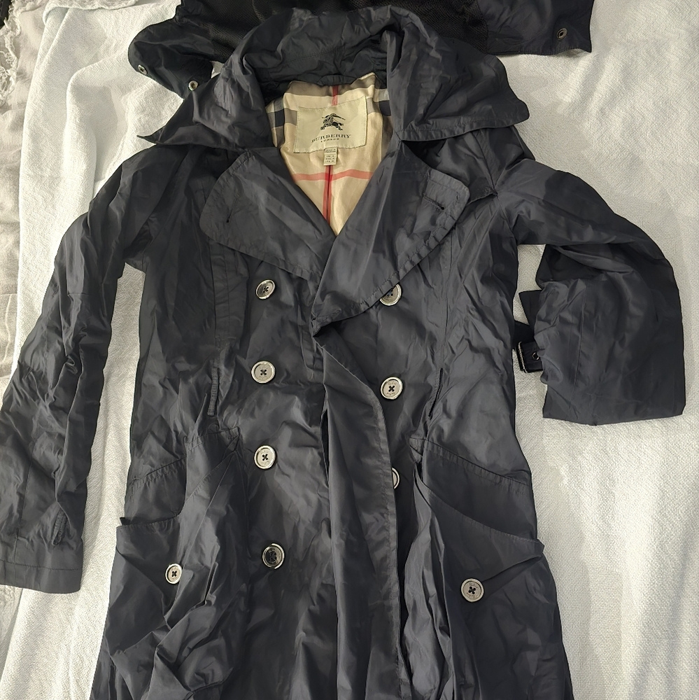 Buberry long rain coat